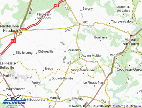 MICHELIN Réez-Fosse-Martin map - ViaMichelin