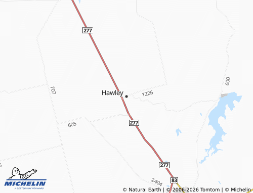 Carte MICHELIN Hawley - ViaMichelin