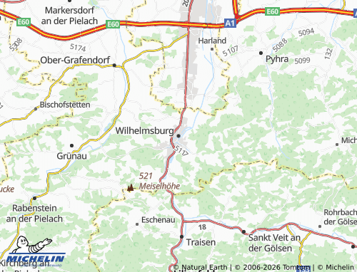 MICHELIN Wilhelmsburg map - ViaMichelin
