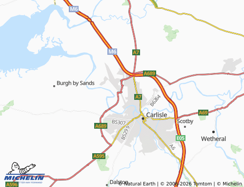 Carte MICHELIN Kingmoor - ViaMichelin