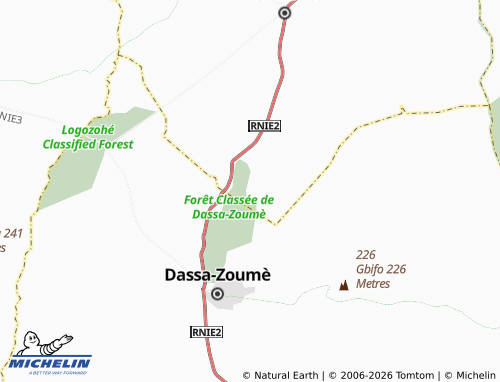 Mappa MICHELIN Tchakaloke - ViaMichelin