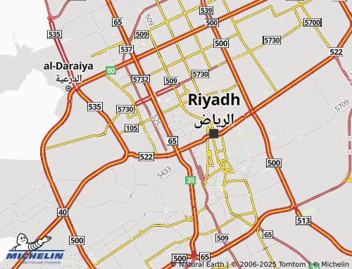 MICHELIN Al Olaya District map - ViaMichelin