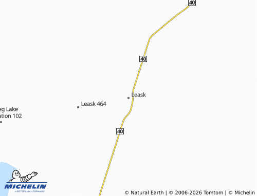 MICHELIN-Landkarte Leask - ViaMichelin