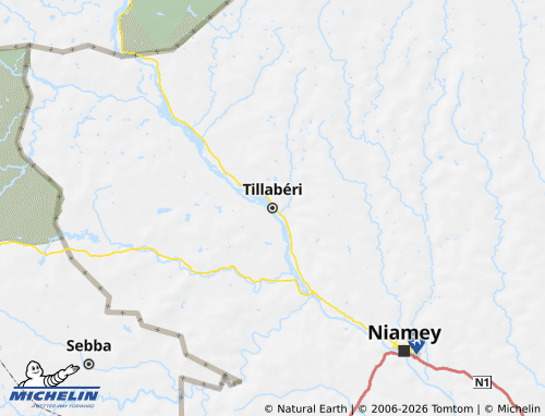 Mappa MICHELIN Tillabéri - ViaMichelin