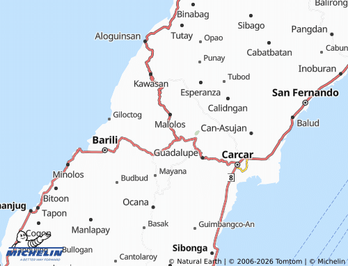 Mappa MICHELIN Bugtong Kawayan - ViaMichelin