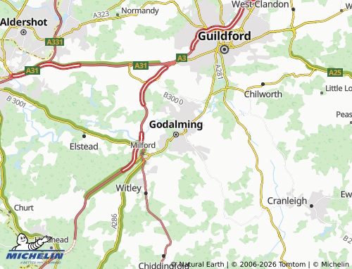 Mappa MICHELIN Godalming - ViaMichelin