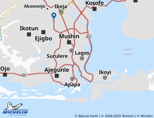 MICHELIN Oki Ira map - ViaMichelin