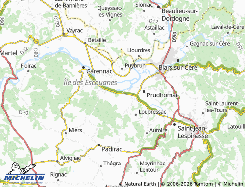 MICHELIN Granou map - ViaMichelin