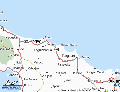 MICHELIN Bugtongbato map - ViaMichelin