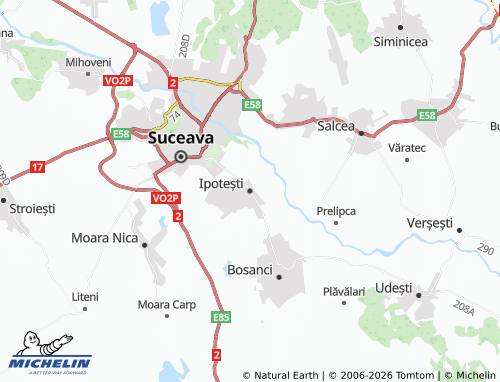 Kaart MICHELIN Ipotești - ViaMichelin