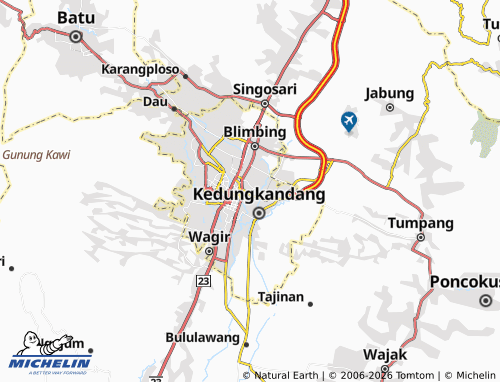 MICHELIN Kesatrian map - ViaMichelin