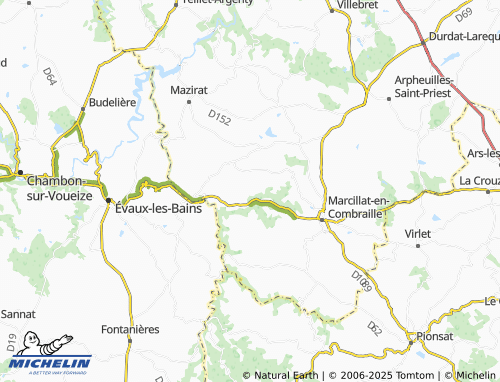 Carte MICHELIN Le Monteil - ViaMichelin
