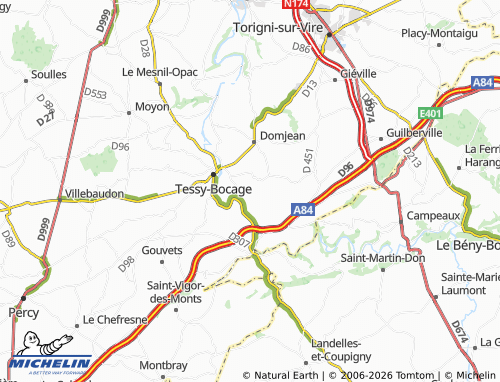 MICHELIN Fourneaux map - ViaMichelin