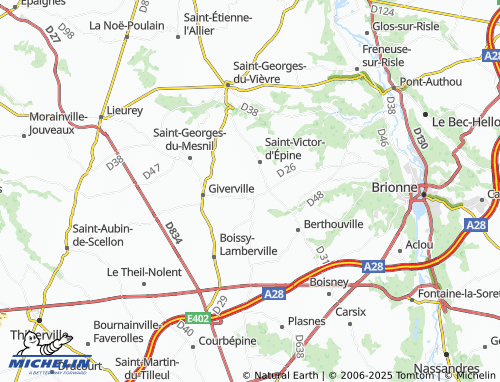 Carte MICHELIN Notre-Dame-d'Épine - ViaMichelin