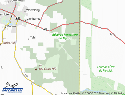 MICHELIN Caroline map - ViaMichelin