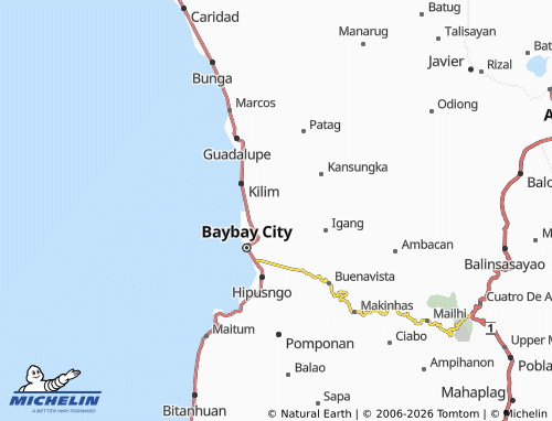 MICHELIN Gakat map - ViaMichelin