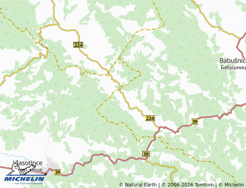 Kaart MICHELIN Zavidince - ViaMichelin