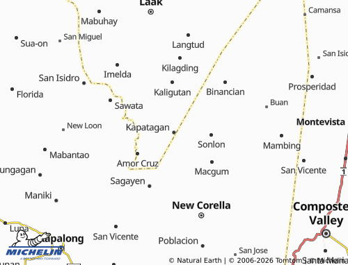 MICHELIN Kapatagan map - ViaMichelin