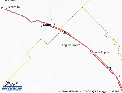 MICHELIN Laguna Blanca map - ViaMichelin