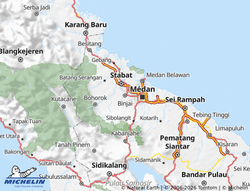 Mapa MICHELIN Binjai - ViaMichelin