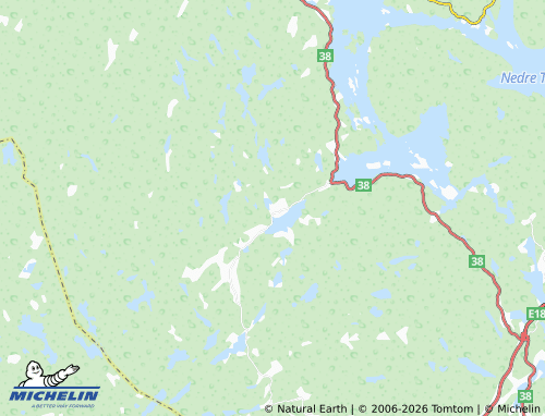 MICHELIN Neslandsvatn map - ViaMichelin