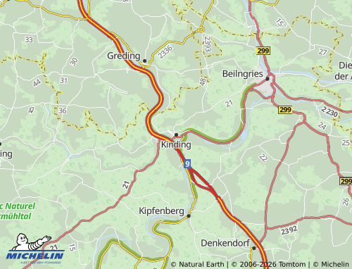 Mappa MICHELIN Kinding - ViaMichelin