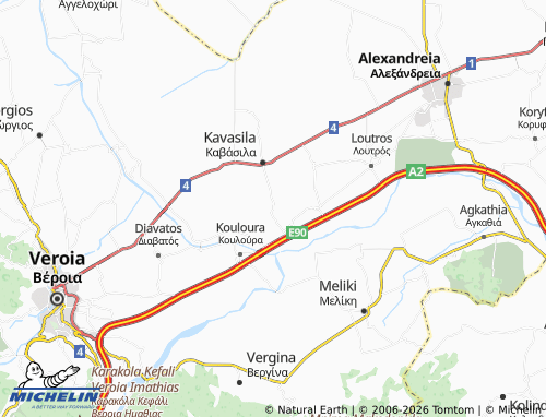 MICHELIN Xechasmeni map - ViaMichelin