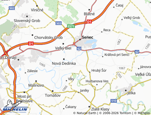 MICHELIN Zonc map - ViaMichelin