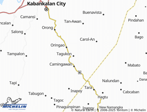 MICHELIN Tagukon map - ViaMichelin