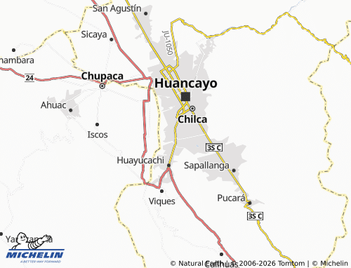 MICHELIN Huancan map - ViaMichelin