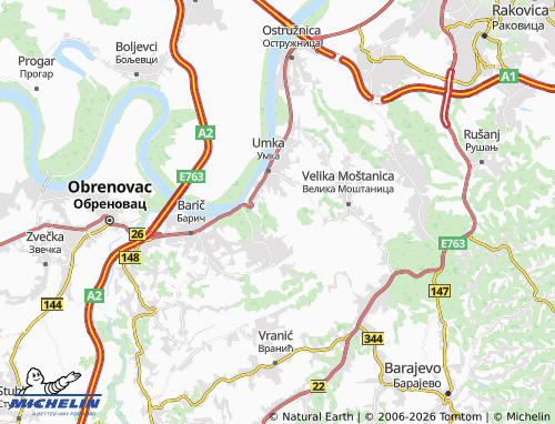 Mapa MICHELIN Rucka - ViaMichelin
