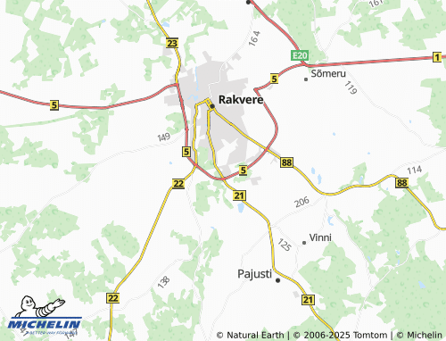 MICHELIN-Landkarte Piira - ViaMichelin