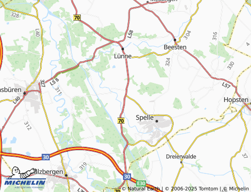 MICHELIN Varenrode map - ViaMichelin
