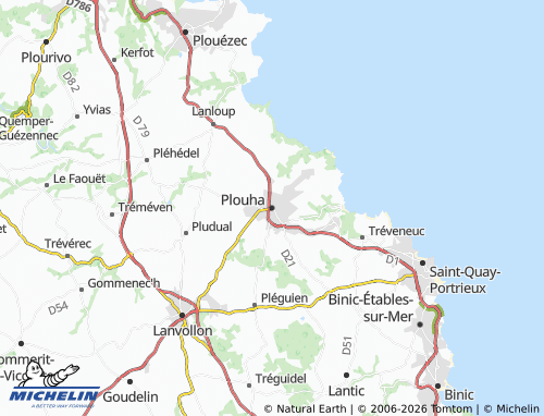 MICHELIN Plouha map - ViaMichelin