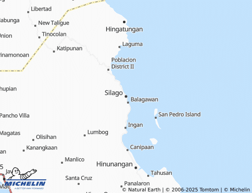MICHELIN Silago map - ViaMichelin