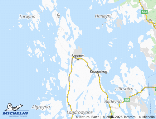 MICHELIN Ågotnes map - ViaMichelin