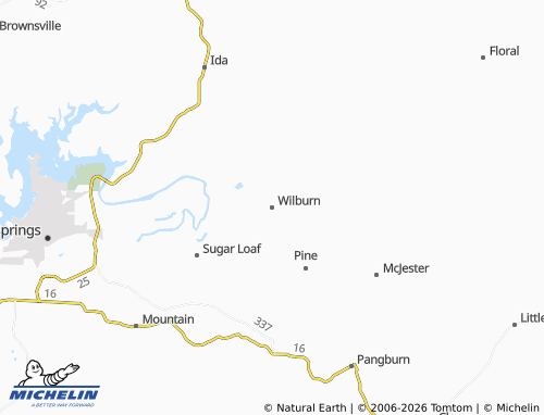 Carte MICHELIN Wilburn - ViaMichelin