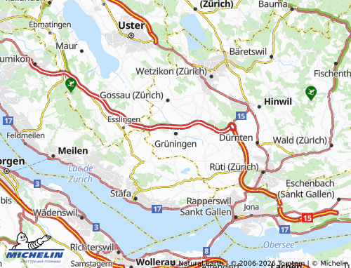 MICHELIN-Landkarte Grüningen - ViaMichelin