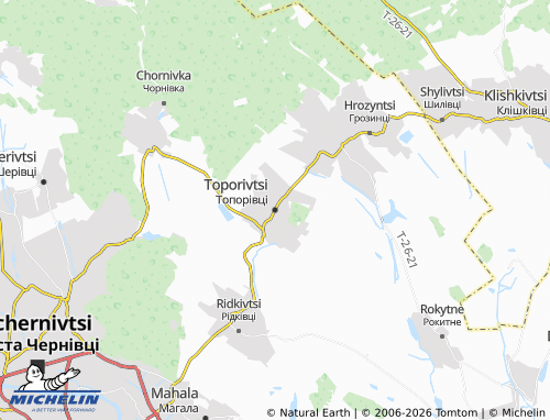 Mappa MICHELIN Toporivtsi - ViaMichelin