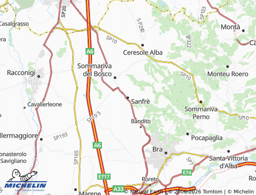 Mapa MICHELIN Sanfrè - ViaMichelin