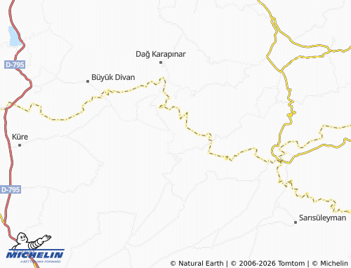 MICHELIN Miyanesultan map - ViaMichelin