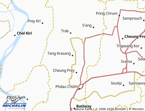 Mapa MICHELIN Tang Krasang - ViaMichelin