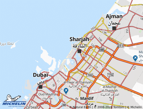Carte MICHELIN Dahiyat al-Khalidiyyah - ViaMichelin