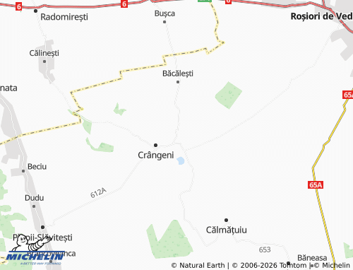 MICHELIN Călmățuiu de Sus map - ViaMichelin