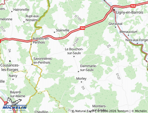 Carte MICHELIN Le Bouchon-sur-Saulx - ViaMichelin