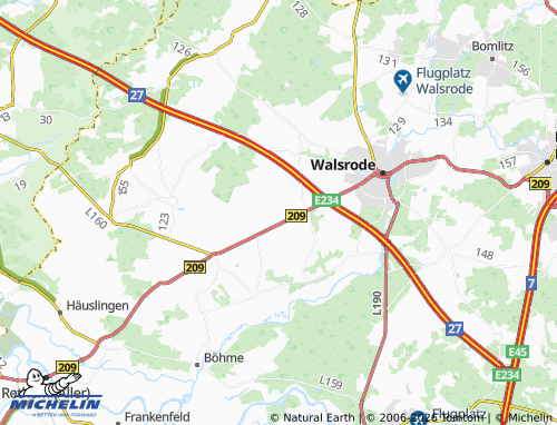 MICHELIN Schneeheide map - ViaMichelin
