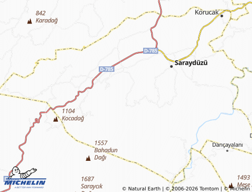 MICHELIN Göynükören map - ViaMichelin