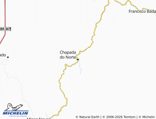 MICHELIN Chapada do Norte map - ViaMichelin