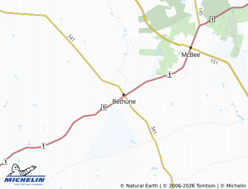 Carte MICHELIN Bethune - ViaMichelin