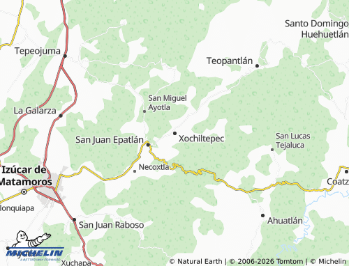 Mappa MICHELIN Xochiltepec - ViaMichelin